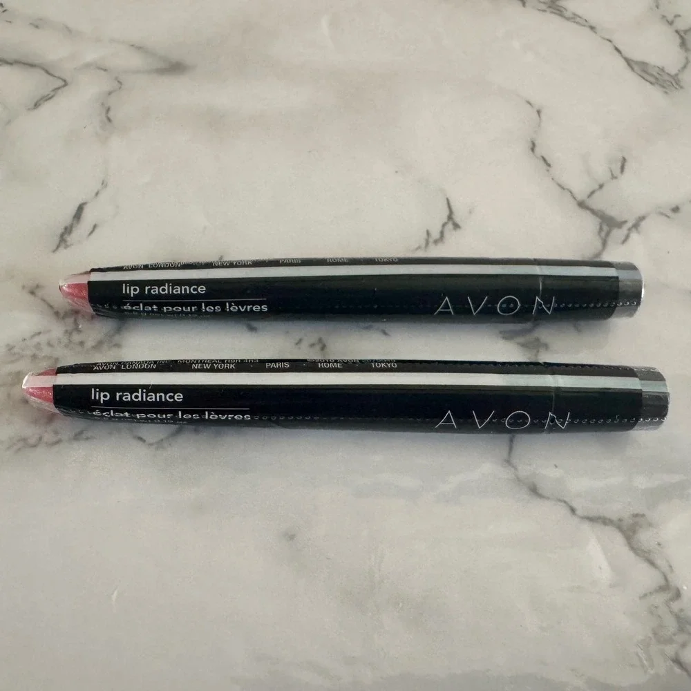 Avon Lip Radiance Adoring Coral Shimmer Lip Gloss Set of 2 New Sealed 5.5g Each